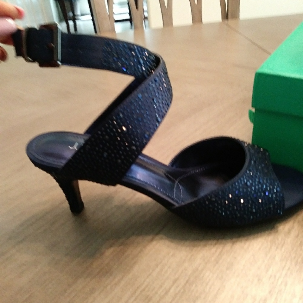 🔥🔥🔥 Brand New J.Renee' Rhinestone Satin Heels